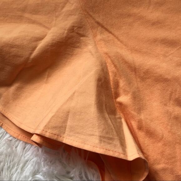 ABOUND • Peach Flutter Sleeve Semi-Crop Tee Blouse - Picture 6 of 6